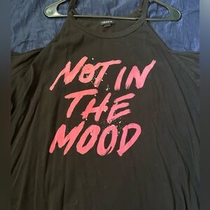 Women’s Torrid Cold Shoulder “not in the mood” Top size 3